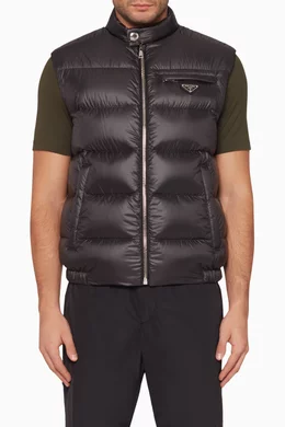 トップス PRADA Leather Vest Prada Leather Cargo Vest | Black | FARFETCH