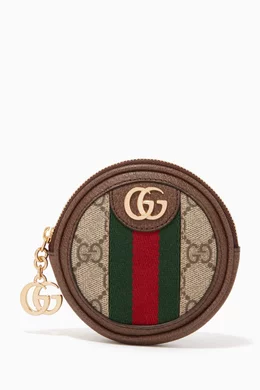 Buy Gucci Neutral Ophidia GG Surpreme Coin Purse for Women Online