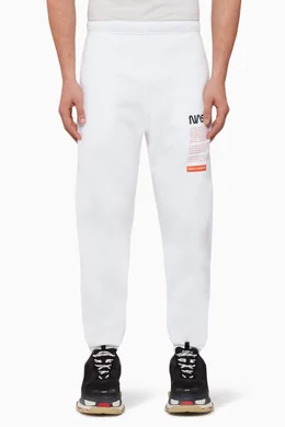 Buy Heron Preston White NASA Facts Logo Slim Sweatpants for Men Online Ounass Kuwait
