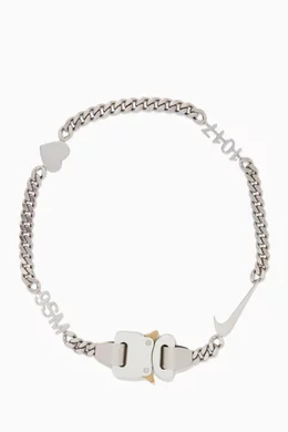 Buy 1017 ALYX 9SM Silver x Nike Hero Chain Necklace for Men Online | Ounass  Kuwait