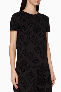 Versace Jeans Couture T Shirt Dress With Logo Buy Versace Jeans