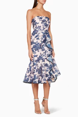 Buy Keepsake The Label Pink Halo Printed Midi Dress for Women Online Ounass Kuwait