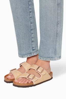 Birkenstock x il dolce far niente arizona raffia sandals hotsell