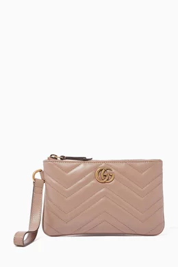 Buy Gucci Neutral GG Marmont Matelassé Wrist Wallet for Women