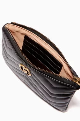 Buy Gucci Black GG Marmont Matelassé Wrist Wallet for Women Online