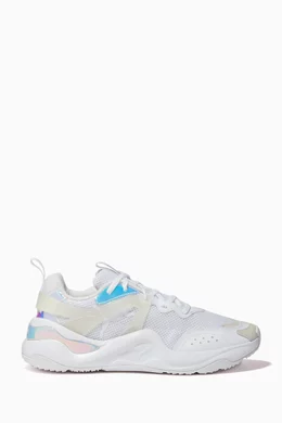Buy Puma White Rise Shine Holographic Sneakers for Women Online Ounass Kuwait