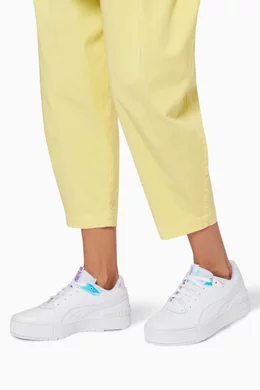 Buy Puma White Cali Sport Glow Holographic Sneakers for Women Online Ounass Kuwait
