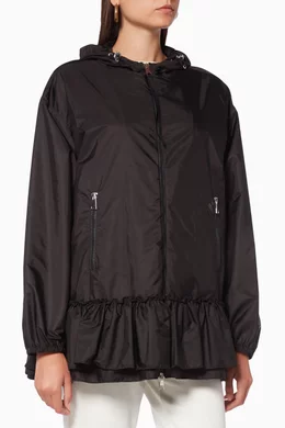 Buy Moncler Black Sarcelle Peplum Jacket for Women Online Ounass Kuwait