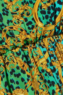Versace print maxi dress cheap