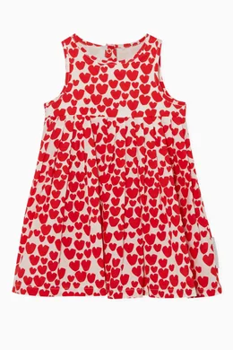 Buy Stella McCartney Red Heart Print Cotton Dress Bloomers for Baby Girls Online Ounass Kuwait