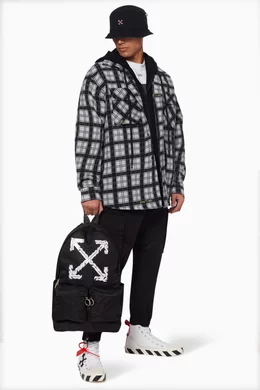 Buy Off White Black Airport Tape Nylon Backpack for Men Online Ounass Kuwait