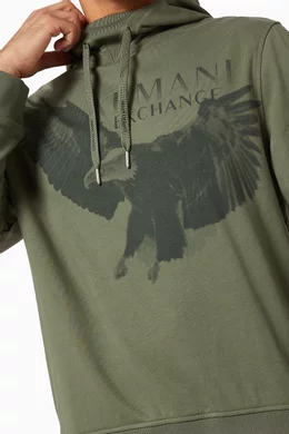 Armani exchange eagle hoodie outlet