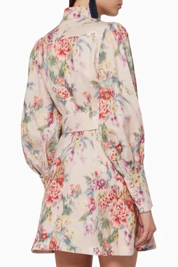 knee length dresses for ladies ZIMMERMANN Wavelength Long Sleeve Maxi Dress  Susannah Designer Consignment