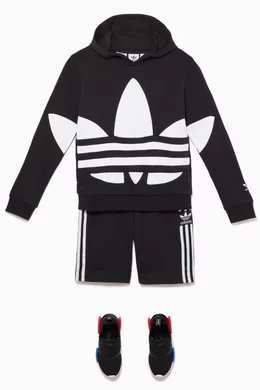 Buy adidas Black Trefoil Logo Hoodie for Boys Online Ounass Kuwait