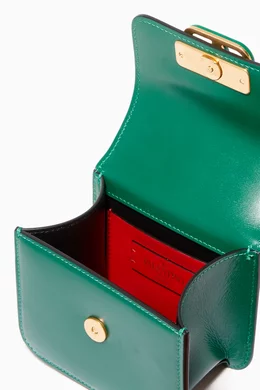 Micro vsling shiny calfskin shoulder bag shop