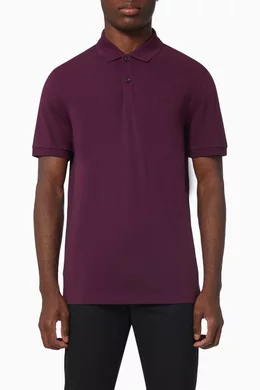 Buy BOSS Purple Pallas Polo Shirt in Pima Cotton for Men Online
