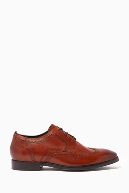 Buy Cole Haan Brown Jefferson Grand 2.0 Wingtip Oxford Shoes for Men Online Ounass Kuwait