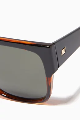 Buy Le Specs Black Bravado Rectangle Sunglasses for Women Online - Main Image