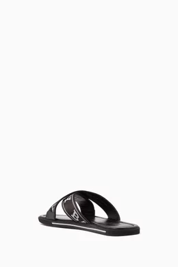 Buy Bally Black Bonks Fabric Sandals for Men Online Ounass Kuwait