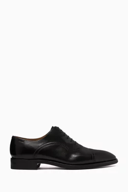Buy Bally Black Scotch Leather Oxford Shoes for Men Online Ounass Kuwait