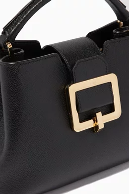 Buy Bally Black Jorah Leather Top Handle Bag for Women Online