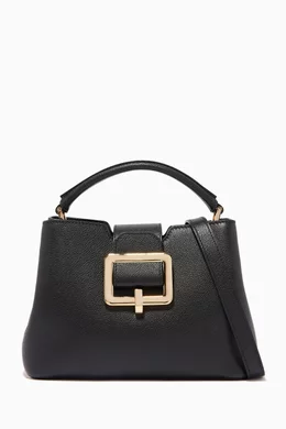 Buy Bally Black Jorah Leather Top Handle Bag for Women Online