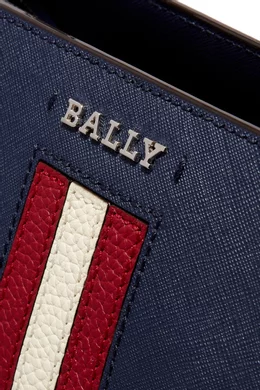Buy Bally Blue Small Supra Leather Tote Bag for Women Online Ounass Kuwait