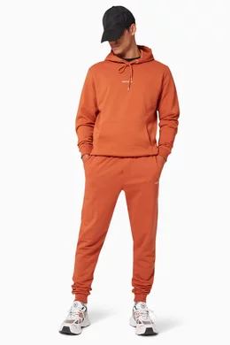 Buy Les Deux Brown Lens Hoodie in Cotton Fleece for Men Online - Main Image