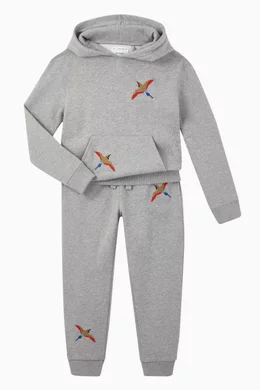 Buy Axel Arigato Grey Tori Bird Embroidered Hoodie for Girls Online Ounass Kuwait