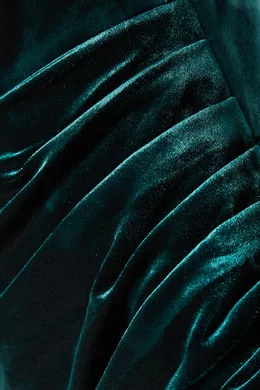 green emerald velvet dress Amy Olive Green- SALE – Elle Zeitoune