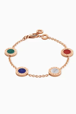 Buy BVLGARI Rose Gold BVLGARI BVLGARI Mix Gemstone Bracelet in 18kt Rose Gold for Women Online Ounass Kuwait