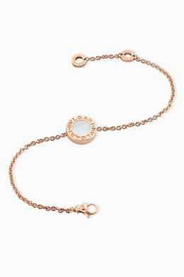 Buy BVLGARI Rose Gold BVLGARI BVLGARI Carnelian Mother of Pearl Bracelet in 18kt Rose Gold for Women Online Ounass Kuwait