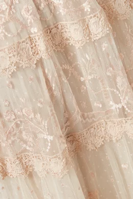 Buy Needle Thread Pink Midsummer Lace Gown for Women Online Ounass Kuwait