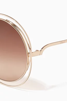 Chloe Carlina Sunglasses Gold Chloe Circle Sunglasses Buy Chloé