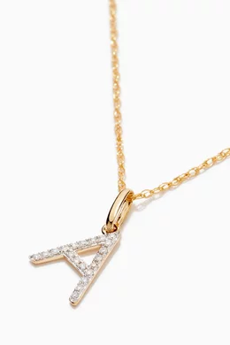 Stone and strand initial necklace hotsell