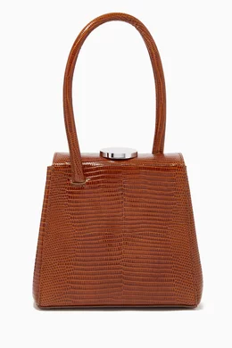 Buy Little Liffner Brown Mademoiselle Bag in Lizard Embossed Leather for Women Online Ounass Kuwait