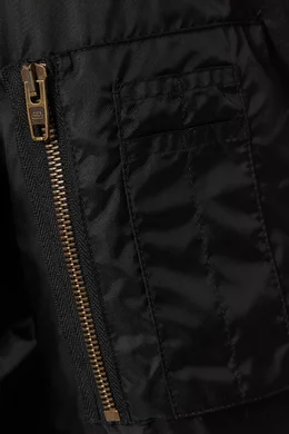 Buy Balenciaga Black Steroid Bomber Jacket in Nylon for Men Online