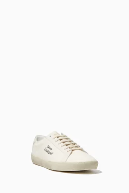 Buy SAINT LAURENT Neutral Court Classic SL/06 Embroidered