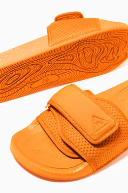 Buy adidas Orange x Pharrell Williams Boost Slides for Men  display picture 2