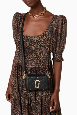 Buy Marc Jacobs Black The Softshot 17 in Quilted Leather for Women