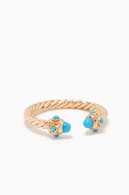 Buy David Yurman Yellow Renaissance® Turquoise Ring in 18kt Yellow