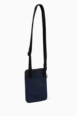Buy Calvin Klein Blue Micro Flat Crossbody Bag in Recycled Nylon