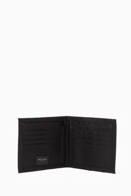 Buy SAINT LAURENT Black Nuxx E/W Wallet in Nylon for Men Online 