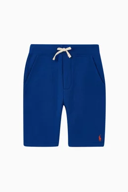 Buy Polo Ralph Lauren Blue Cotton-Blend Fleece Shorts for Boys