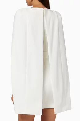 Buy Lavish Alice White Bustier Cape Mini Dress for Women Online