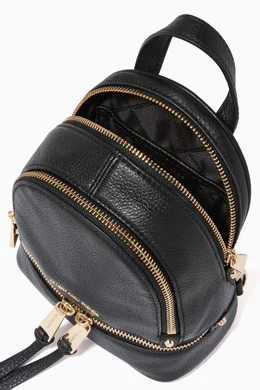 Buy Michael Kors Black Rhea Mini Convertible Backpack in  display picture 3