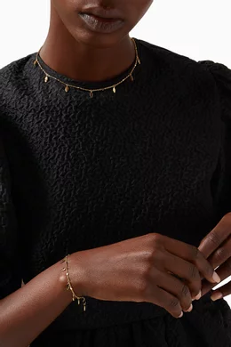 Missoma gold leaf bracelet hotsell