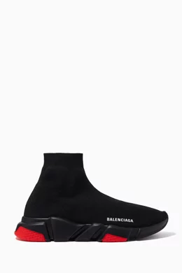 Buy Balenciaga Black Speed Sneakers in Recycled Knit for Men