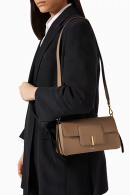 Buy Wandler Grey Georgia Shoulder Bag in Leather for Women Online Ounass Kuwait
