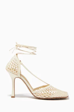 White mesh sandals hotsell